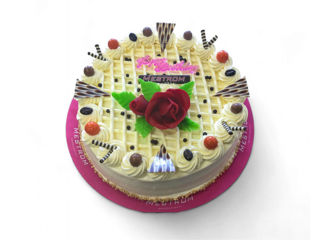 Afbeelding van creme taart fruit